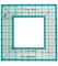 June Tailor Get Squared Ruler 8½" Outer / 4½" Inner – Quilting Square Ruler for Accurate Block Trimming & Fussy Cutting